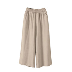 Ravenna Linen Blend Cropped Pants