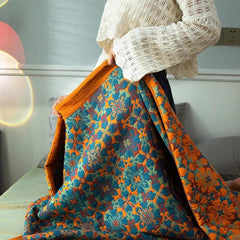 Reversible Organic Cotton Quilt – Six-Layer Breathable Design for All-Season Comfort
