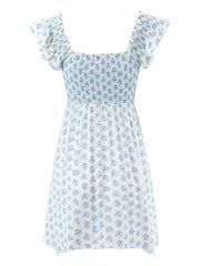 Rina Floral Ruched Mini Dress