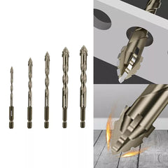 Revolutionize Your Drilling with the Four-Blade Serrated Eccentric Dry Drill Bit!