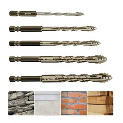 Revolutionize Your Drilling with the Four-Blade Serrated Eccentric Dry Drill Bit!
