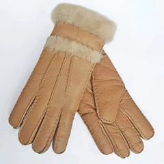 Sleek Winter Gloves for Men | Premium Leather with Fleece Lining