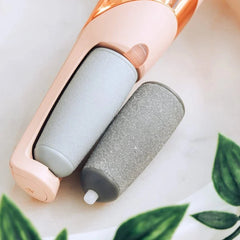 Foot Care Device for Gentle Exfoliation | Waterproof with Dual Roller Strength and 100-Minute Battery Life