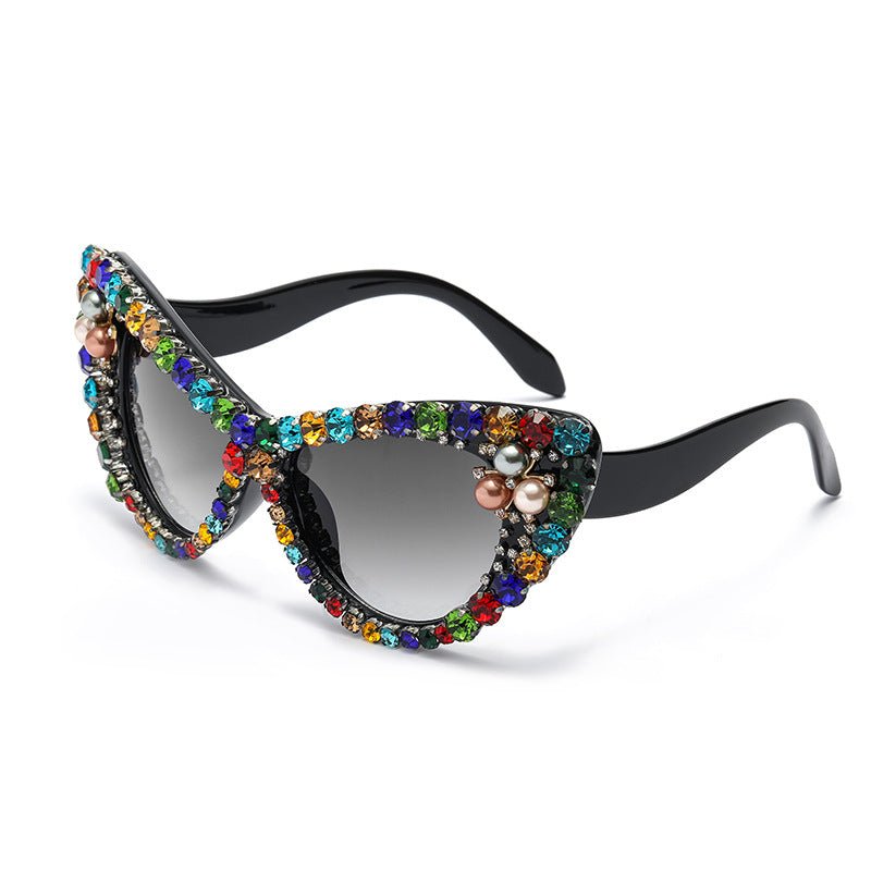 Sparrow Cat-Eye Sunglasses | Iridescent Frame, Bold Design