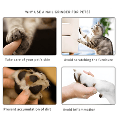 Stress-free Electric Pet Nail Grinder for your pet