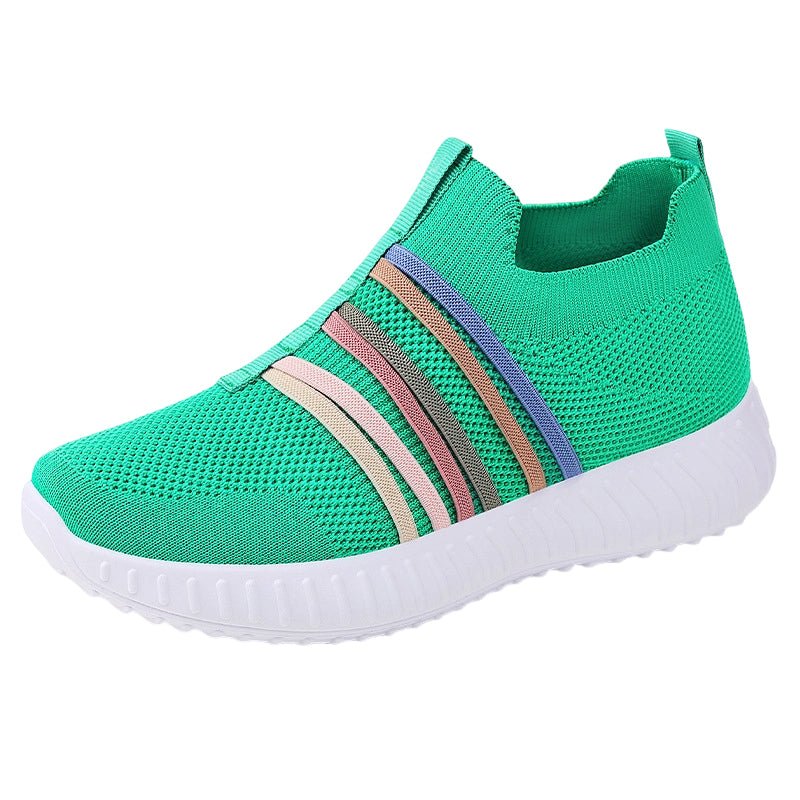 StrideAir Knit Slip-On Sneakers | Mesh Upper, Arch Support, Lightweight PVC Sole