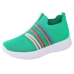 StrideAir Knit Slip-On Sneakers | Mesh Upper, Arch Support, Lightweight PVC Sole