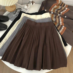 Tatra Knit Pleated Mini Skirt
