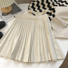 Tatra Knit Pleated Mini Skirt