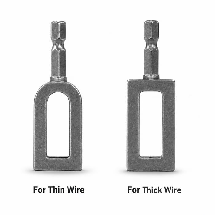 TightTurn Drill Wire Twisting Attachment | Alloy Steel 1/4 in Hex Shank