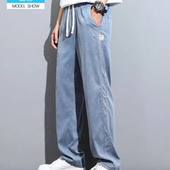 Tivra Lightweight Wide-Leg Pants | Elastic Waist, Side Pockets & Easy-Care Summer Fit