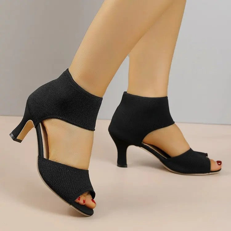 Torinello Knit Peep Heels