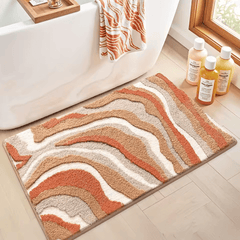 Ultra-Absorbent Microfiber Bath Rug with Non-Slip Backing – Plush Comfort for Bathroom Safety