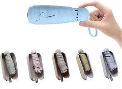 UrbanShield Pocket Umbrella | 20 cm Fold, 100 cm Canopy, Hard Case