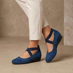 Urbino Cross Strap Ballet Flats