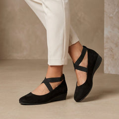 Urbino Cross Strap Ballet Flats