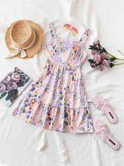 Valencia Floral Strapless Dress