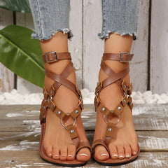Valois Strappy Flat Sandals