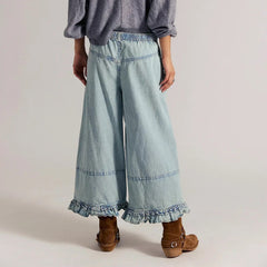Vela Ruffle Cropped Jeans
