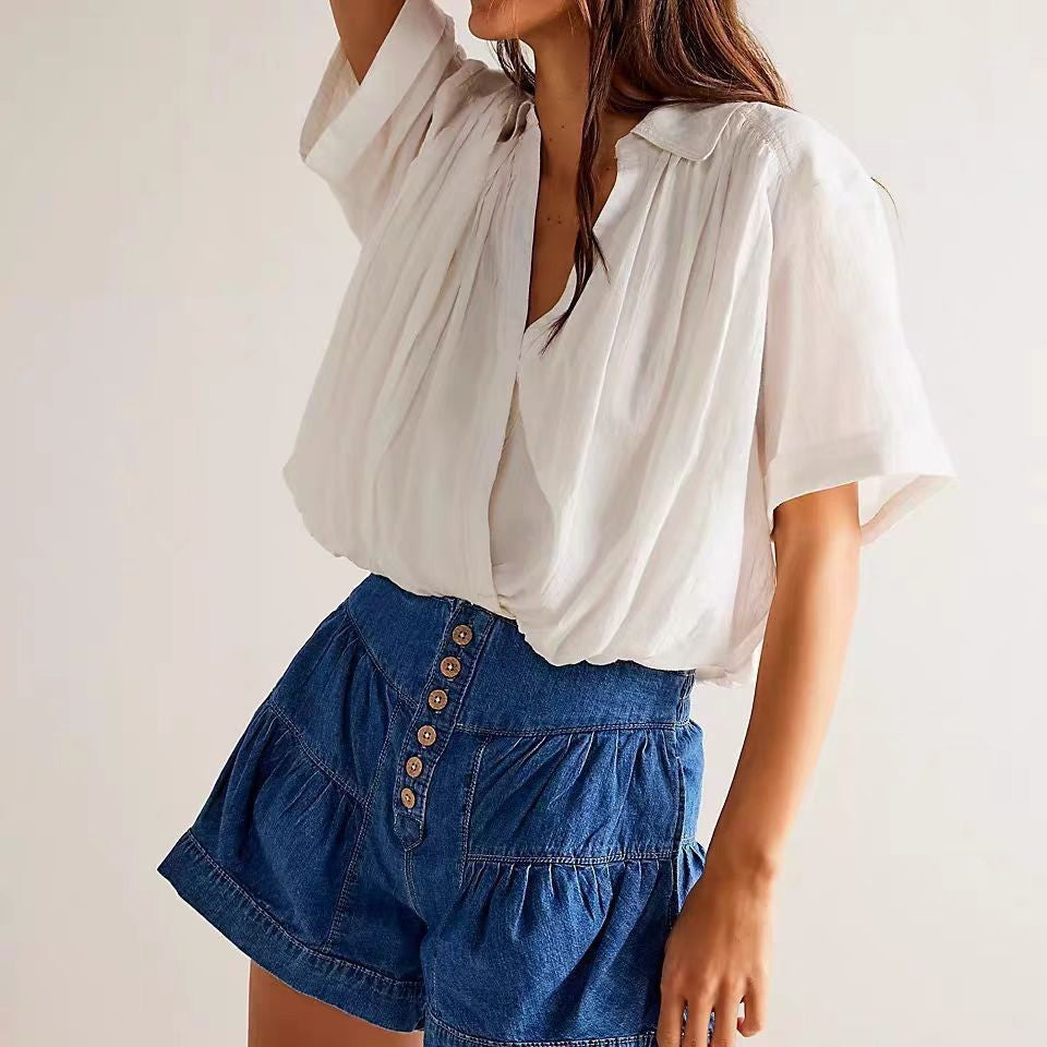 Verona Slim Denim Shorts