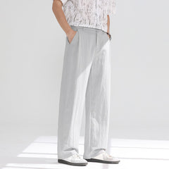 Verona Straight Linen Cotton Sweatpants