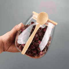 VivantSeal™ Airtight Glass Storage Jars with Bamboo Lids – Preserve Freshness and Flavor