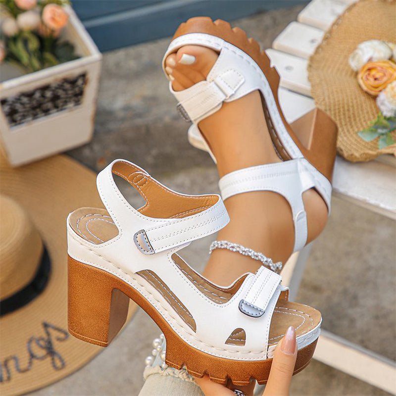 Willow Adjustable Platform Sandals | Cushioned Insole, Anti-Slip Outsole