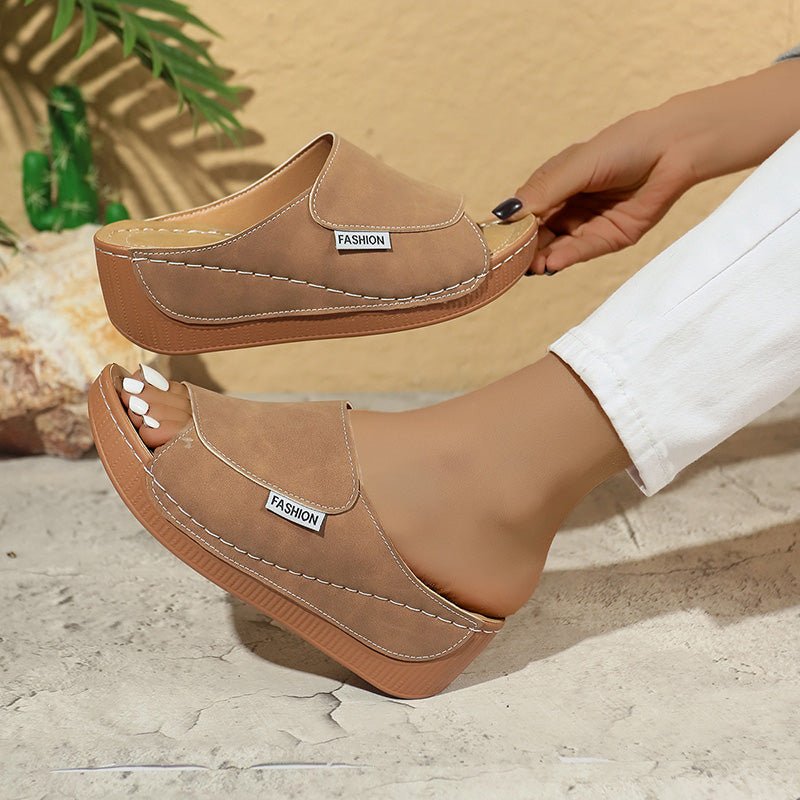 Willow Wedge Slide Sandals | Cushioned Insole & Lightweight Lift
