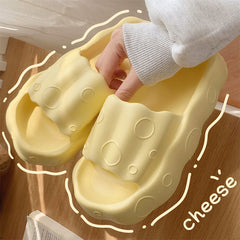 Cute Cheese Platform Slides dylioshop