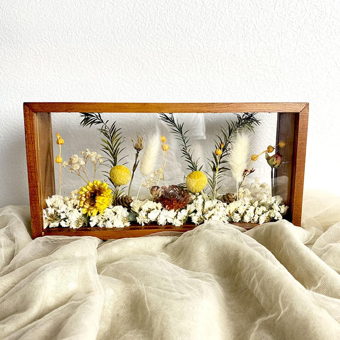 Dried Flower Bouquet with Frame-F-Best Gift for Her/Him Feajoy