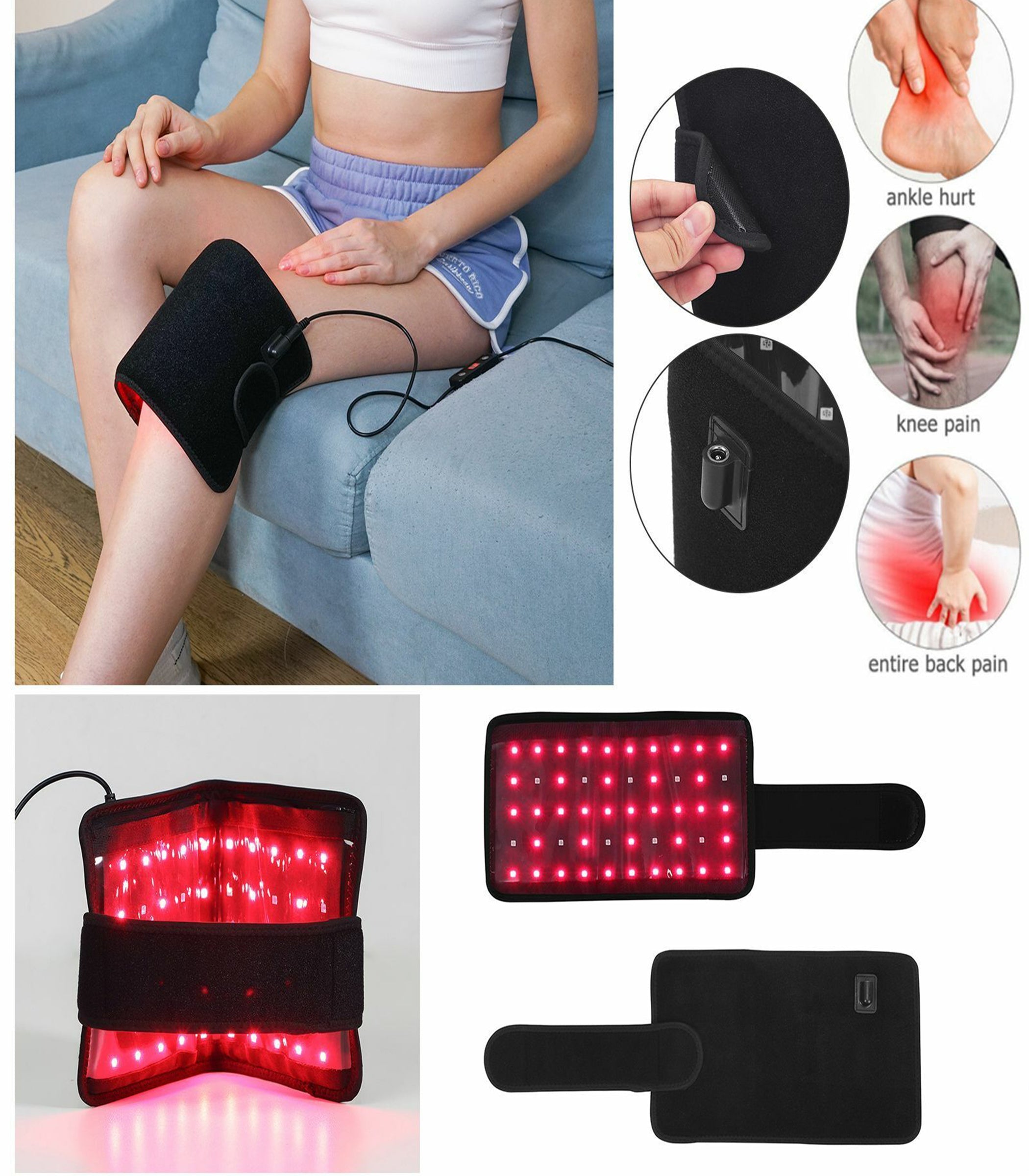 Theia Red Light Therapy Knee Belt - 660nm & 850nm dylinoshop