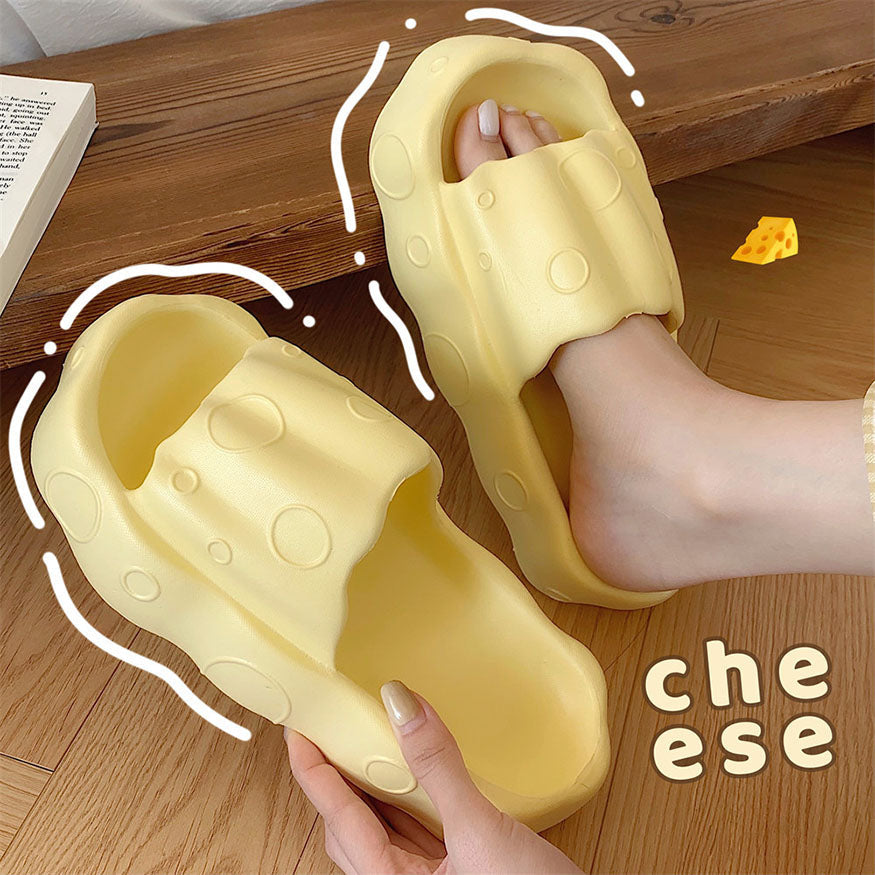 Cute Cheese Platform Slides dylioshop