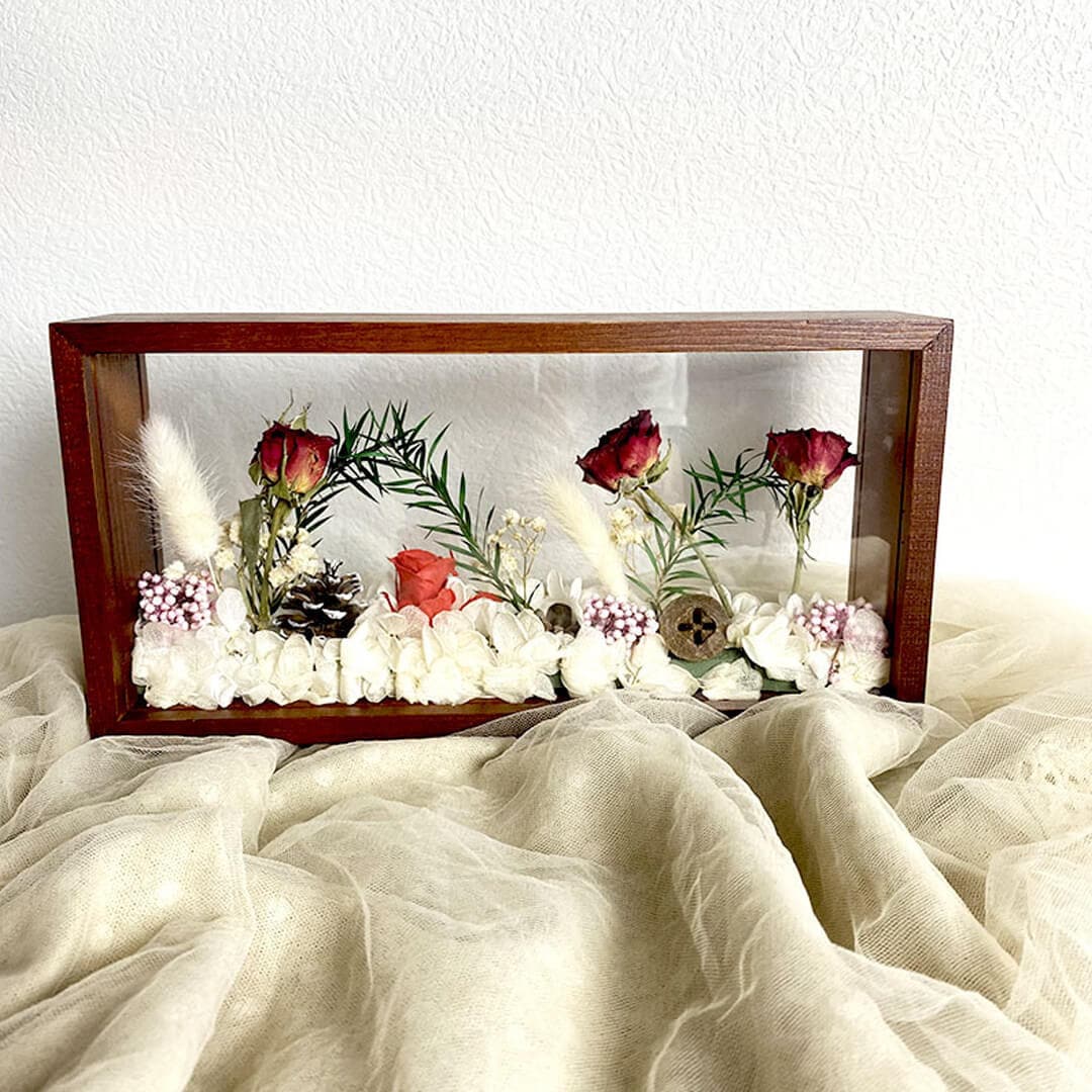 Dried Flower Bouquet with Frame-F-Best Gift for Her/Him Feajoy