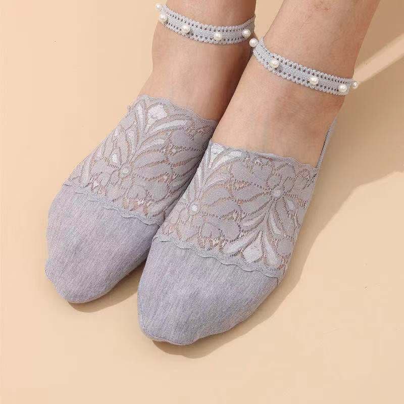 Pearl Lace Socks luckyidays