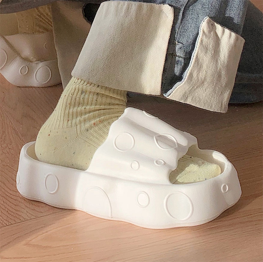 Cute Cheese Platform Slides dylioshop