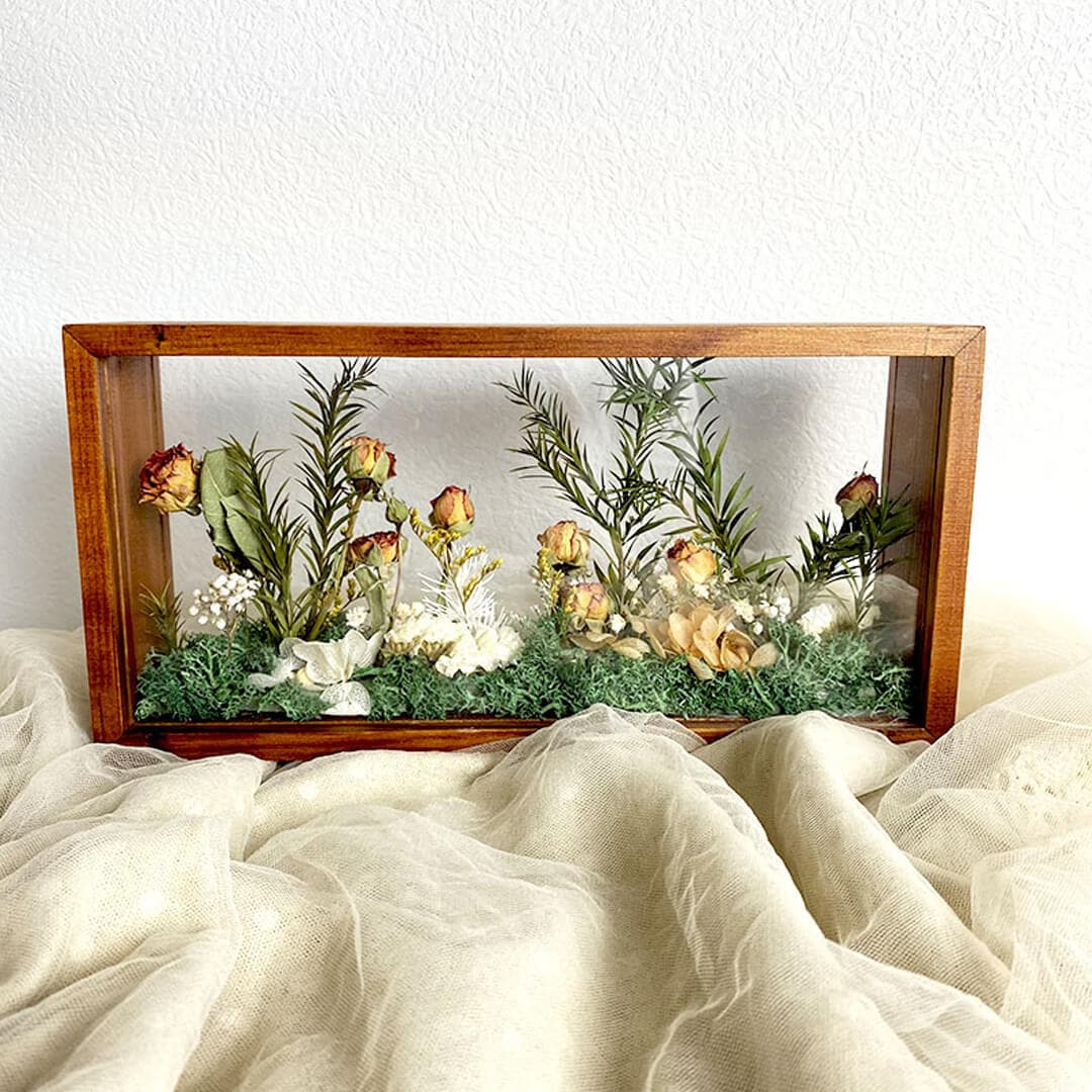 Dried Flower Bouquet with Frame-F-Best Gift for Her/Him Feajoy