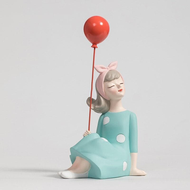 Retro Style Girl With Balloons Feajoy