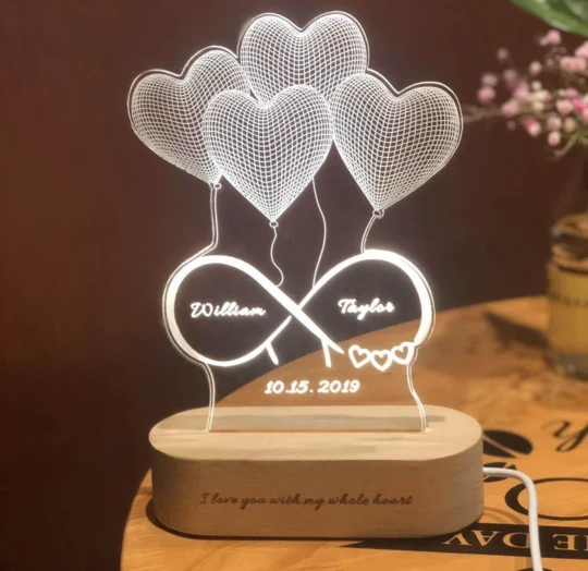 Personalized 3D Illusion Lamp Feajoy