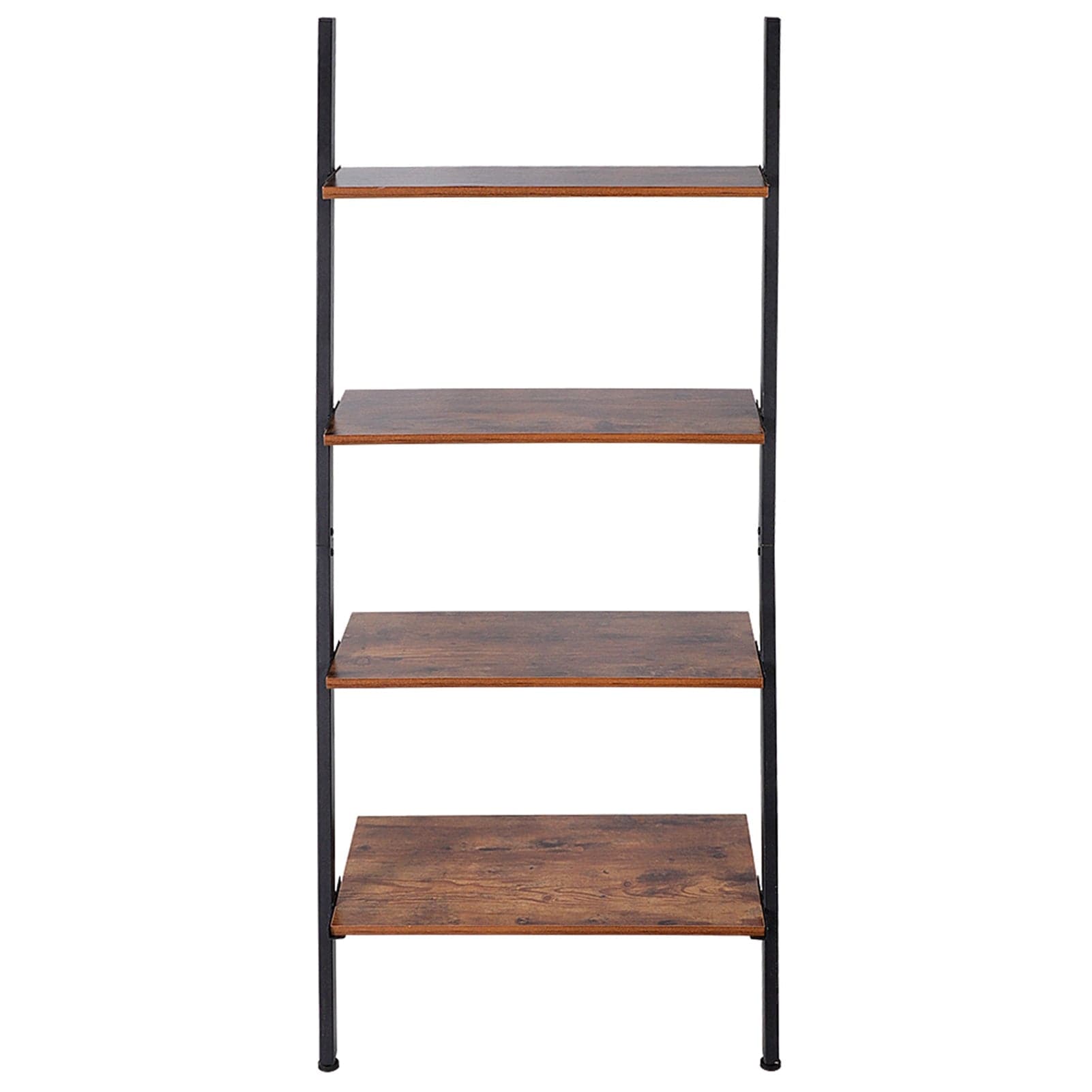 Ladder Shelf 4 Tier Bookshelf Storage Display Shelves Industrial Wood dylinoshop