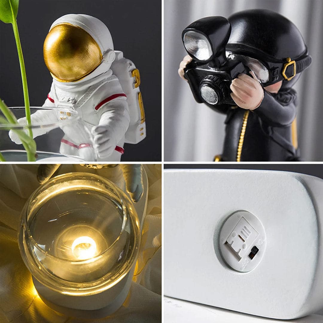 Space Astronaut Glass Vase feajoy