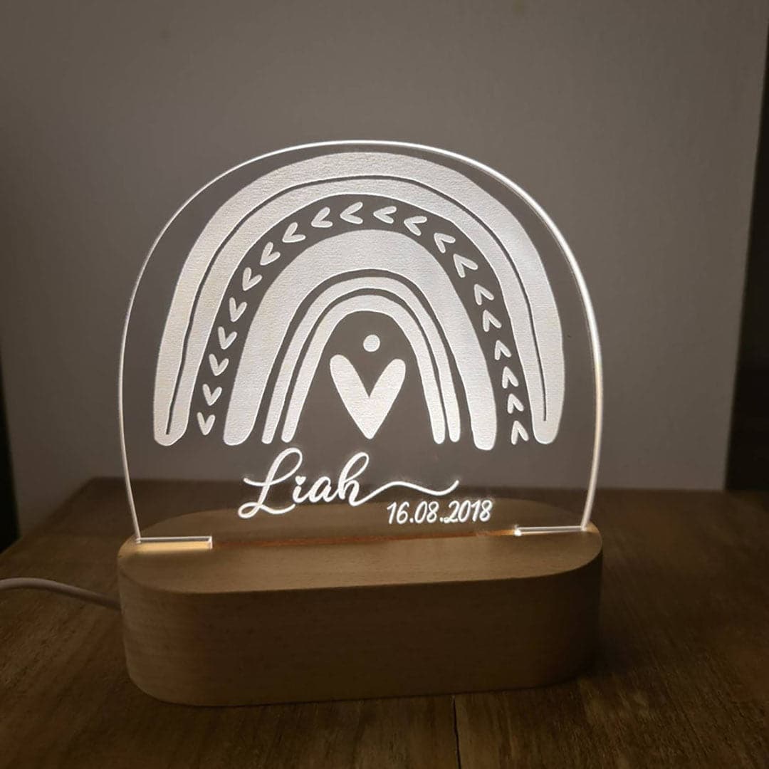 Personalized Rainbow Night Lamp feajoy