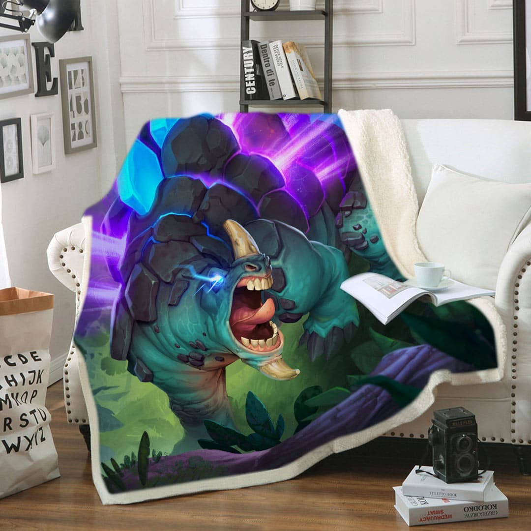 Dinosaur Soft Fleece Throw Blanket feajoy