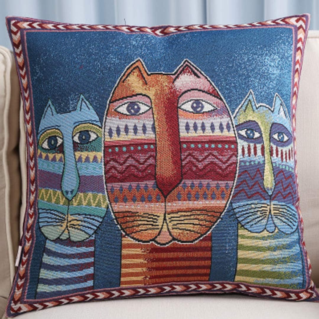 Embroidery Art Pillow Covers Feajoy