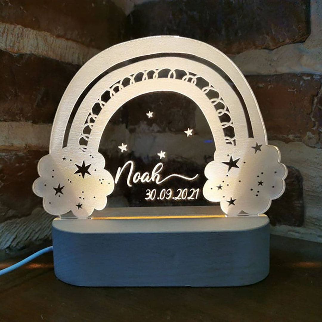 Personalized Rainbow Night Lamp feajoy