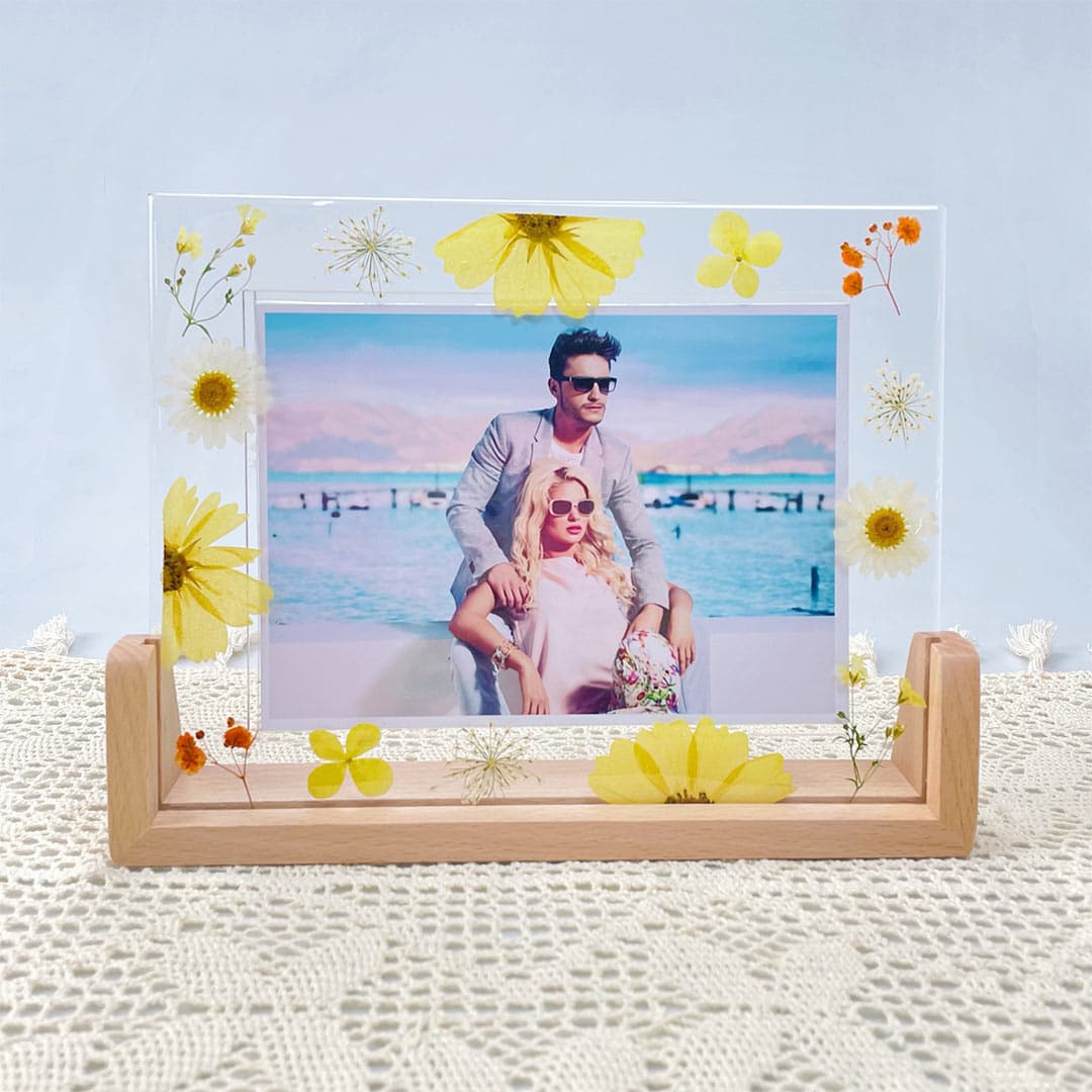 Pressed Flower Photo Frame Feajoy