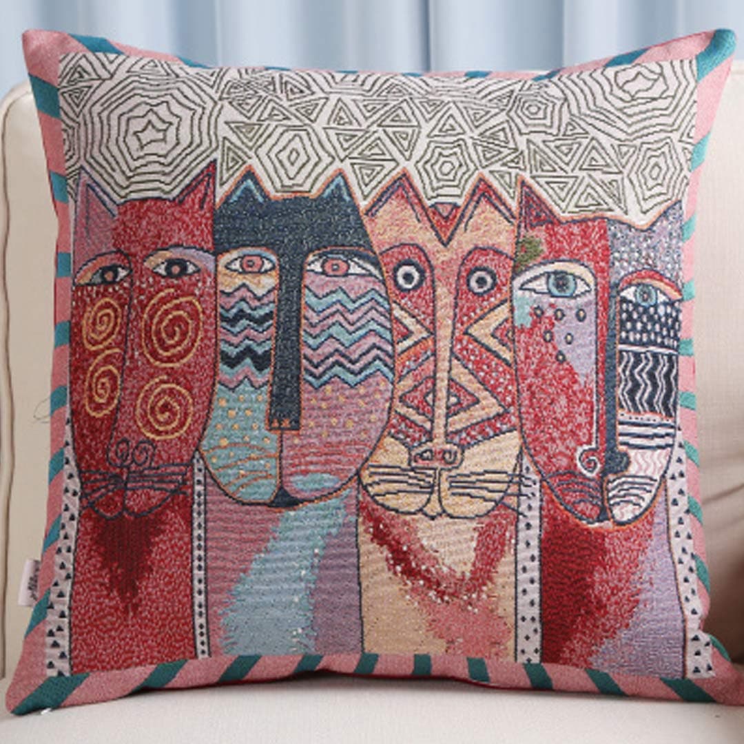 Embroidery Art Pillow Covers Feajoy