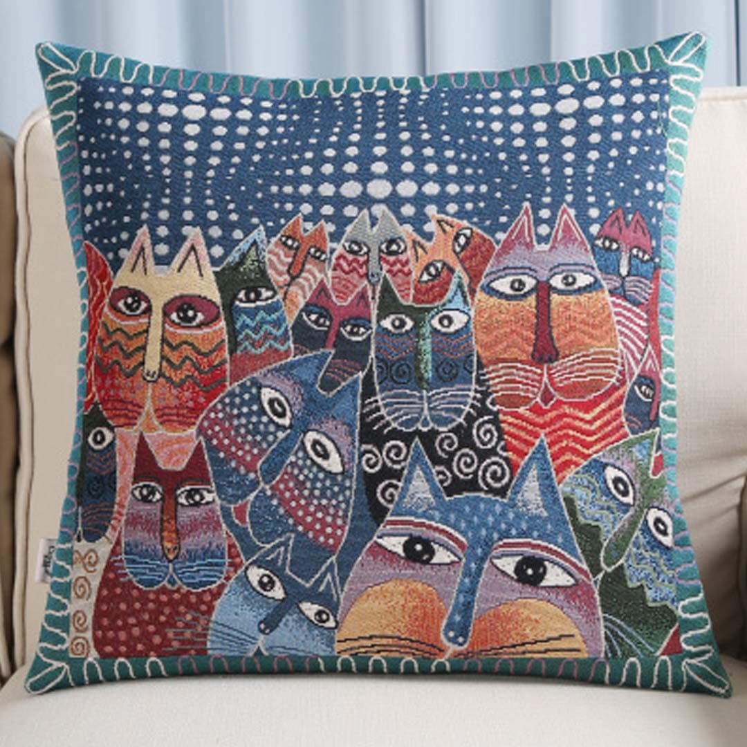 Embroidery Art Pillow Covers Feajoy