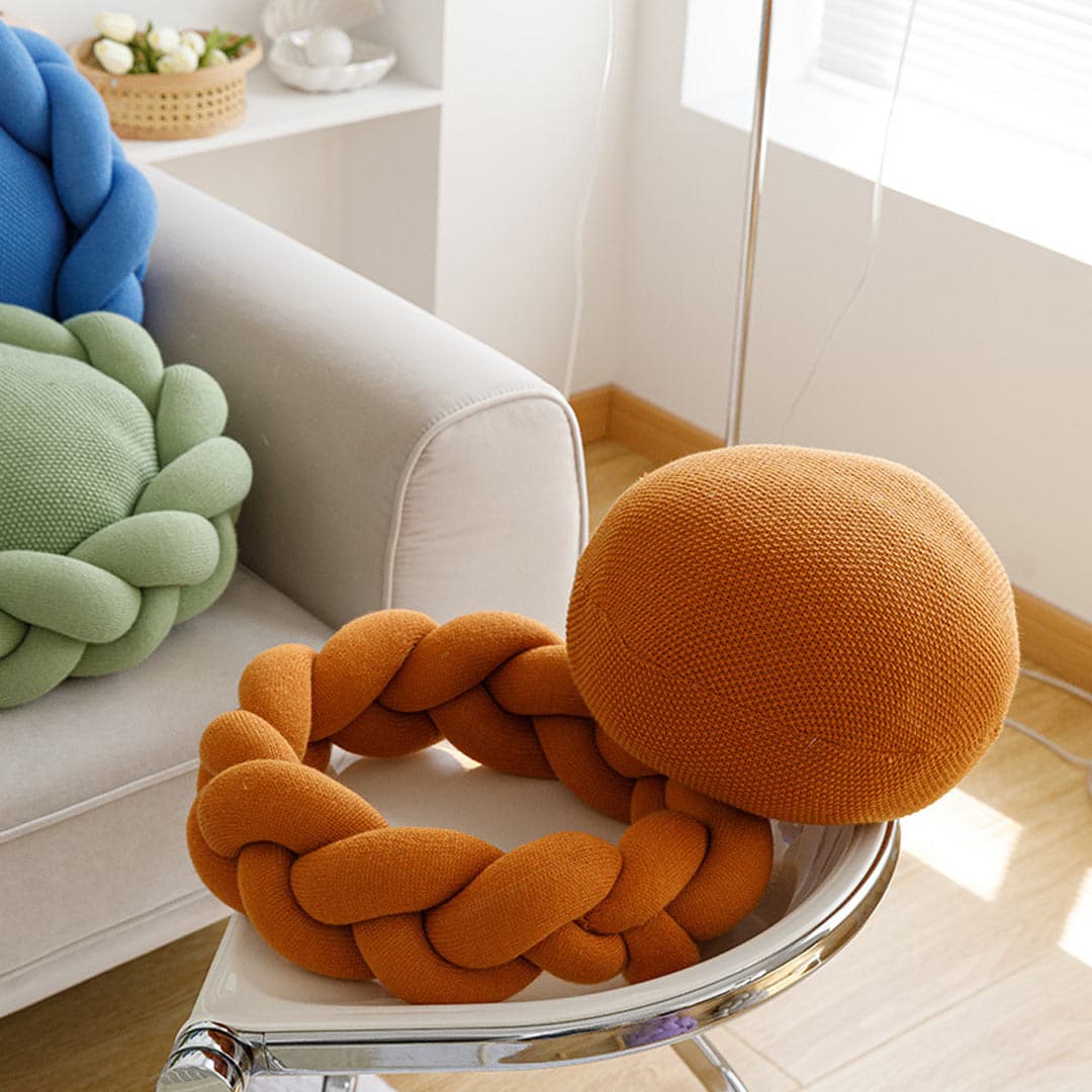 Flower Shape Handmade Knit Cushions Feajoy