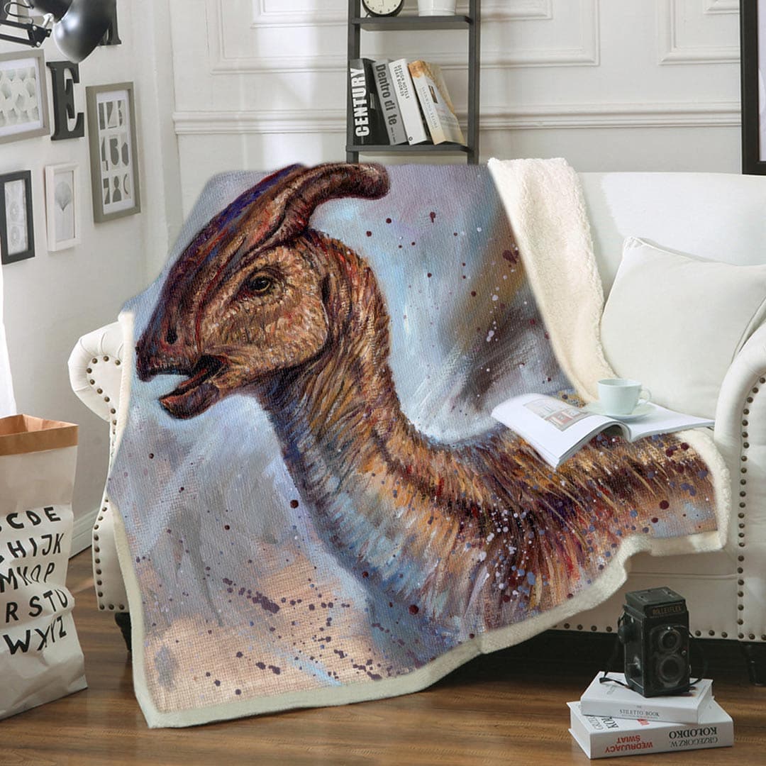 Dinosaur Soft Fleece Throw Blanket feajoy