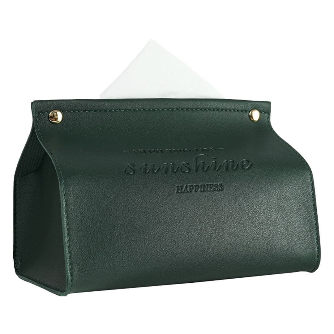 Leather Bag Tissue Box Feajoy